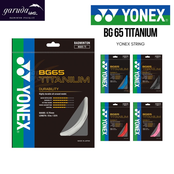 Senar Yonex BG 65 TI / Senar Bulutangkis Yonex BG 65ti BG 65 Titanium