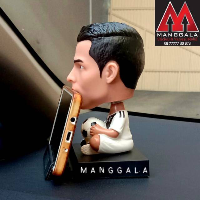 [TopSeller] Boneka Pajangan Goyang Bobble Head Dashboard Mobil Ronaldo Juventus