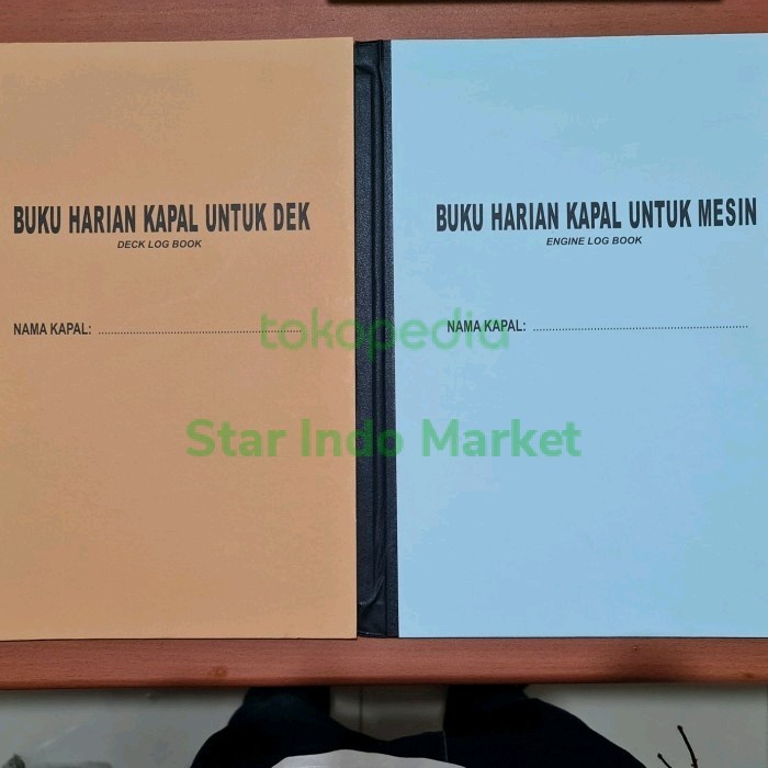 Log book engine & deck #buku untuk kapal #buku untuk mesin