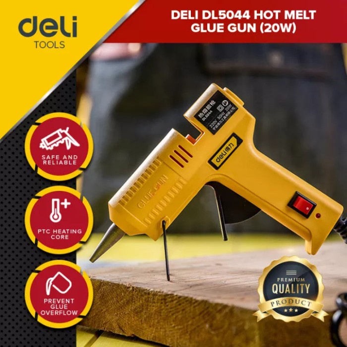 

Deli Glue Gun / Deli Lem Tembak 20 Watt 7 Mm EDL5044