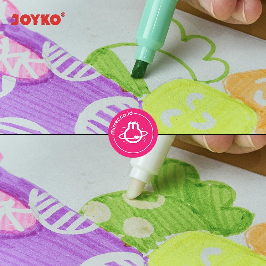 

Set 6 Color Erasable Highlighter Joyko Hl-69-6