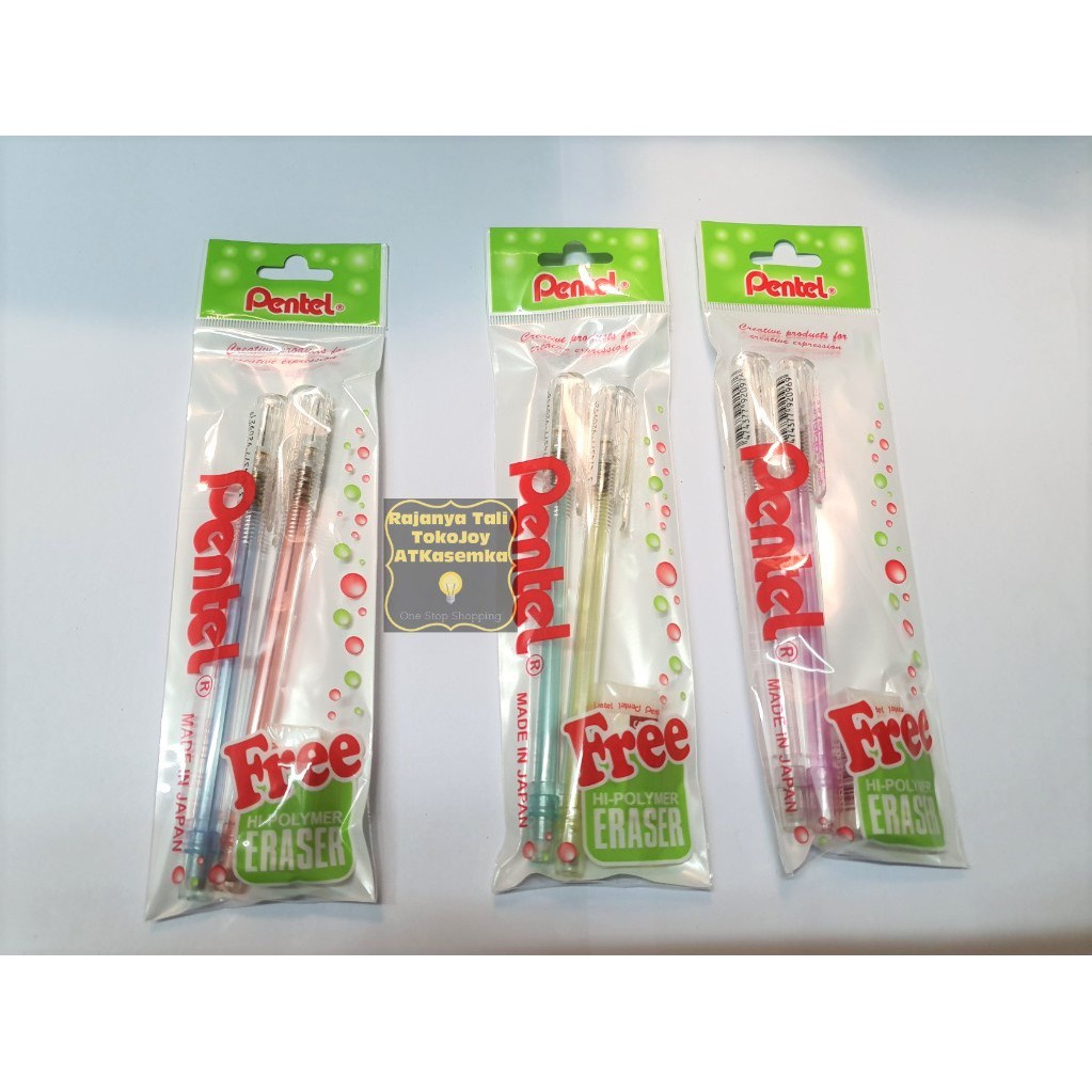 

Pensil Mekanik Pentel Caplet 0.5Mm ( 2 Pensil + 1 Free Eraser)