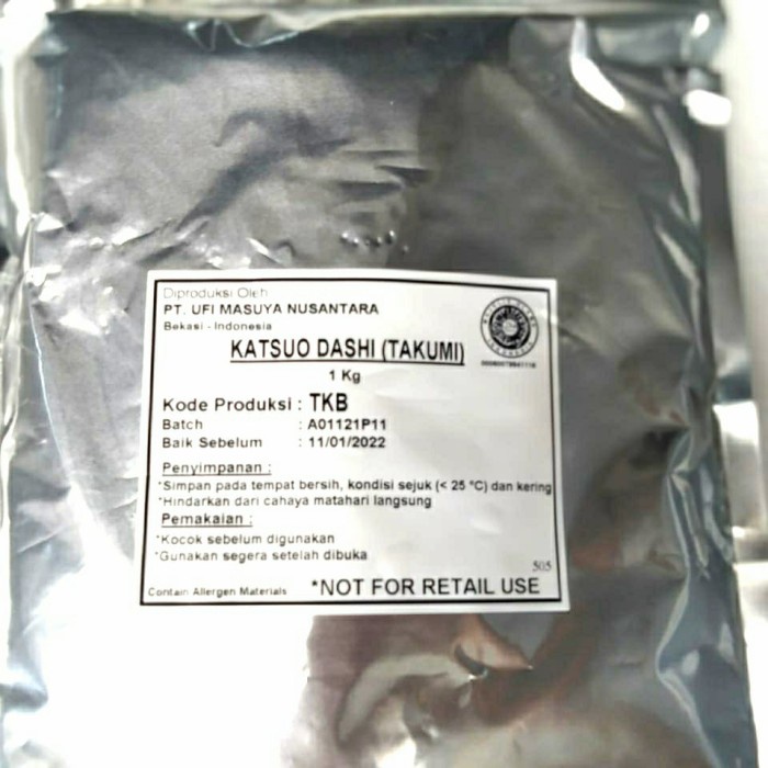 

Katsuo Dashi Takumi Dashi Halal Kaldu Ikan Hondashi 1kg