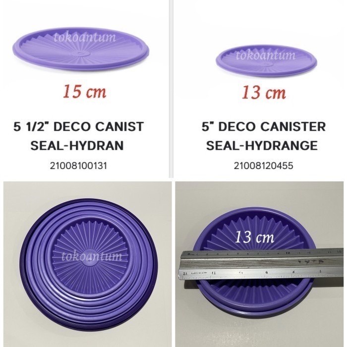 (Expert) Tutup toples tupperware deco canister