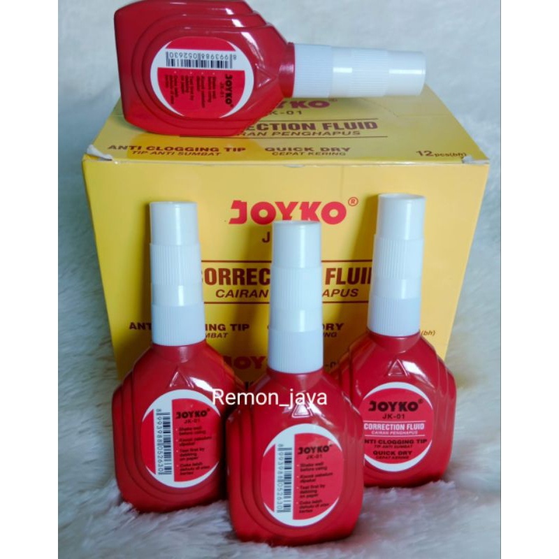 

promo Tip ex joyko JK-01 / tipex cair joyko ( 1 pak isi 12 pcs)