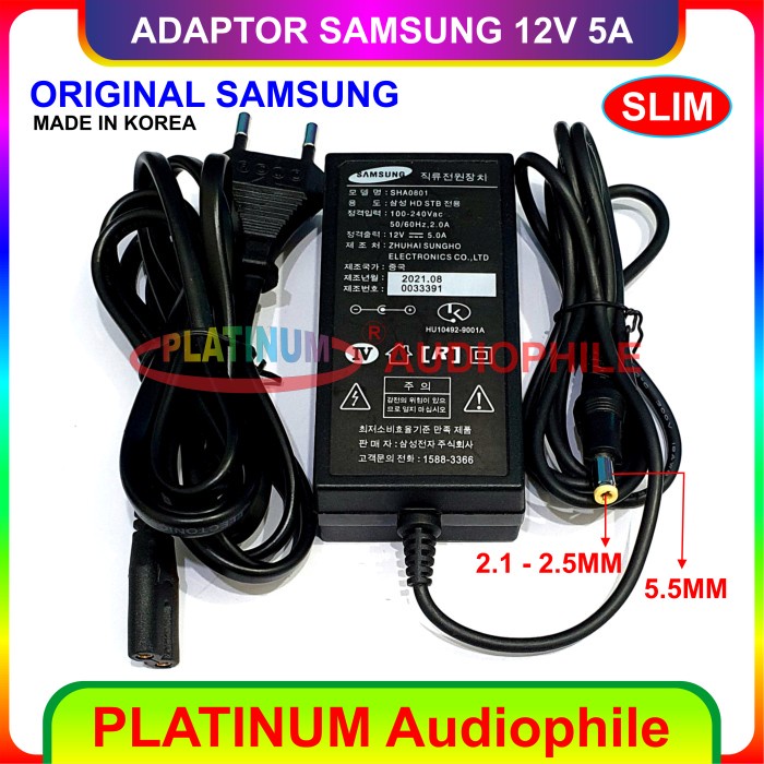 ADAPTOR SAMSUNG 12V 5A AC/DC ADAPTER 12V 5A