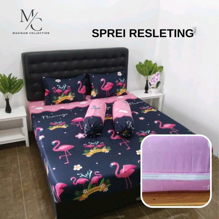 Terbaru- Sarung Kasur Busa Resleting Motif Karakter Bahan Polyester Size 70x200x10 - 200x200x20