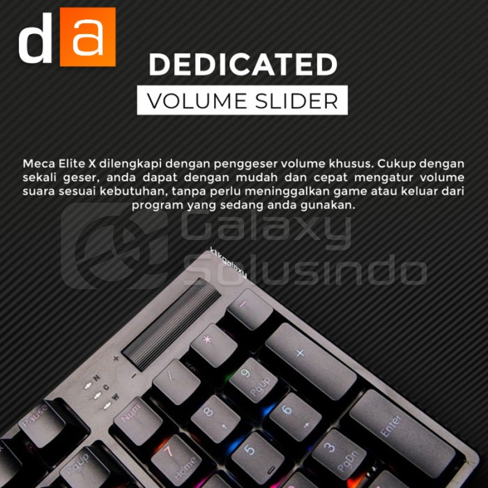 [Expert] Digital Alliance DA Meca Elite X RGB Mechanical Gaming Keyboard - Black / White - Brown /