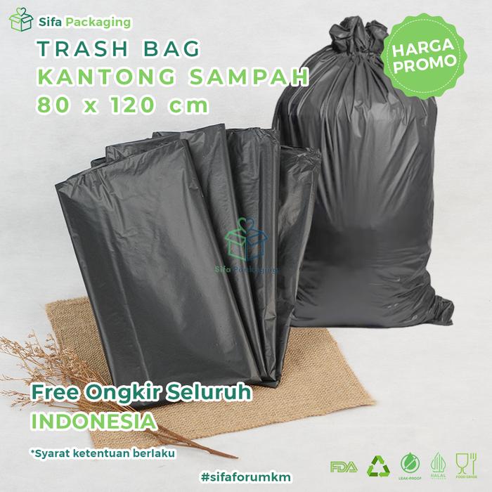 Terbaru- Plastik Sampah Kantong Plastik Sampah Hitam Kantong Besar Plastik Packing Trash Bag