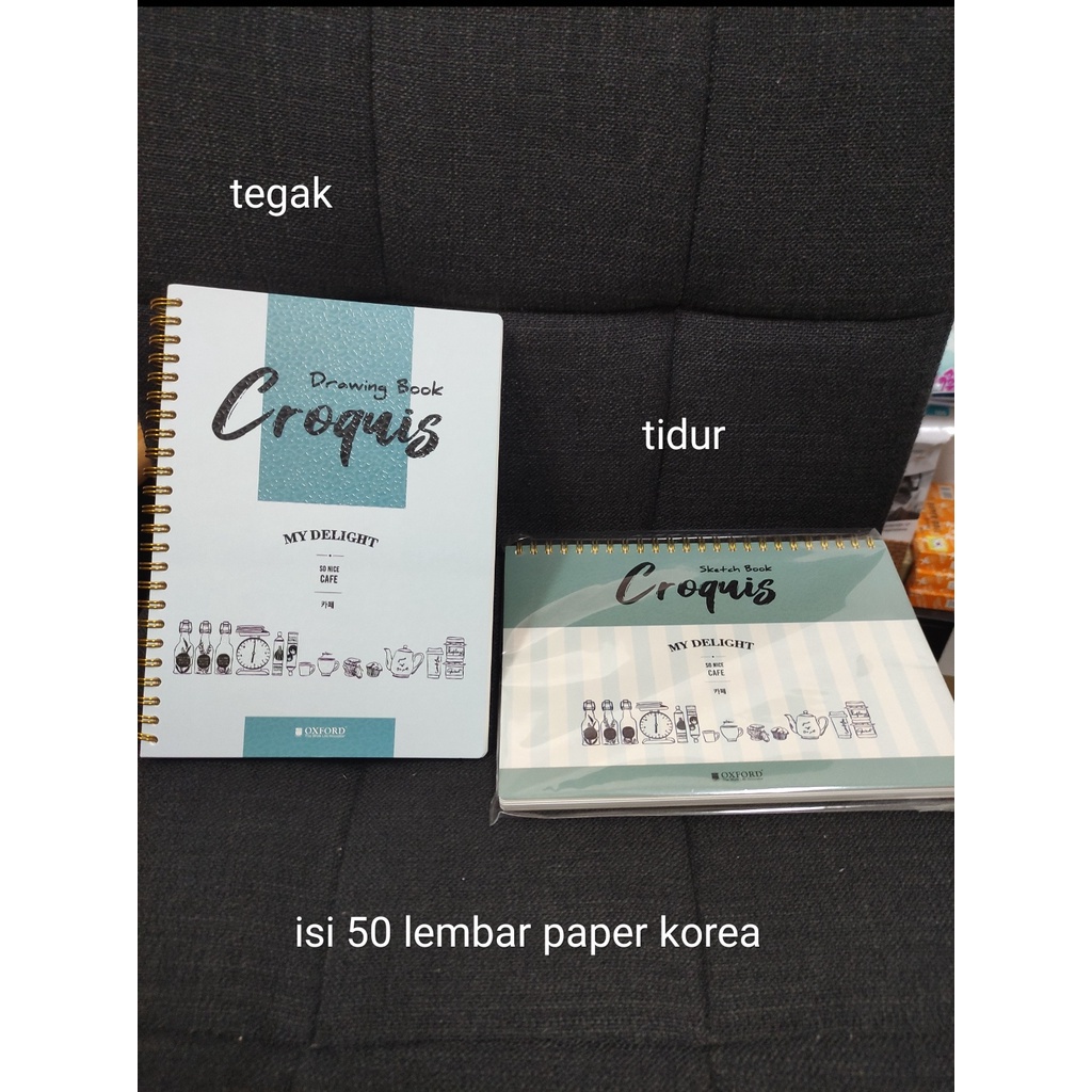 

IK! oxford a5 ring kawat croquis scetch book a5 50 lembar paper korea buku gambar scetchbook sketsa