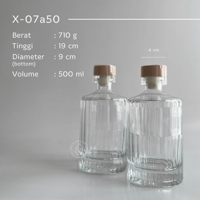 (Expert) Botol kaca liquor NISHIKI bottle - botol kaca liquor NISHIKI