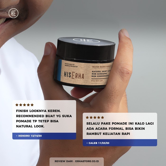 His Erha Waterbased Pomade 35g HisErha Mini