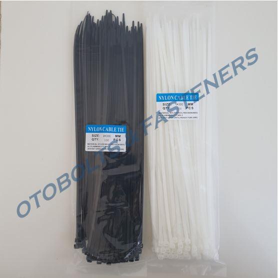 

Kabel Ties / Insulock / Insulok / Cable Ties 4 x 300mm 30cm 100pcs Putih