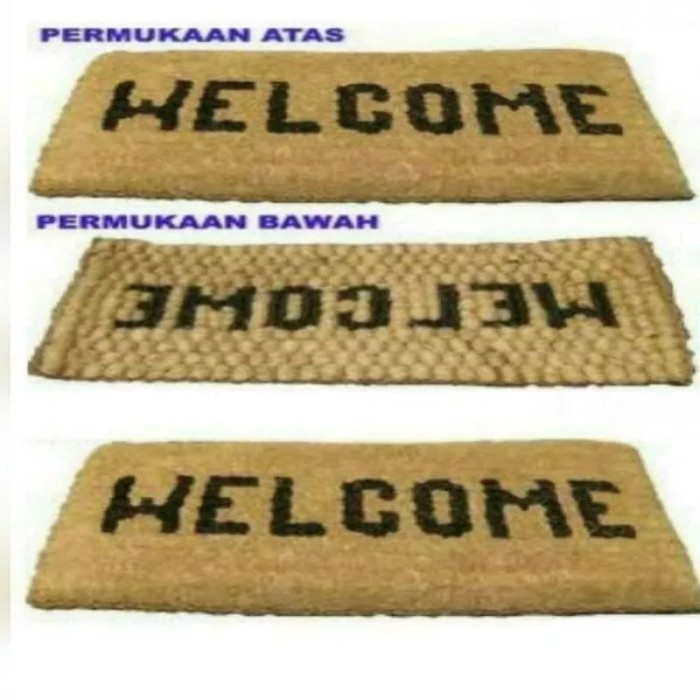 (Expert) Keset Sabut Kelapa Keset Ijuk Keset Sabut Welcome Keset Sabut Besar Ke
