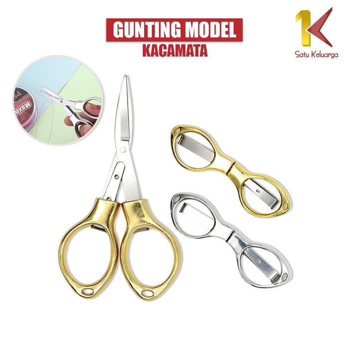 

[COD] SK C1199 Gunting Lipat Stainless Steel Portable Model Kacamata