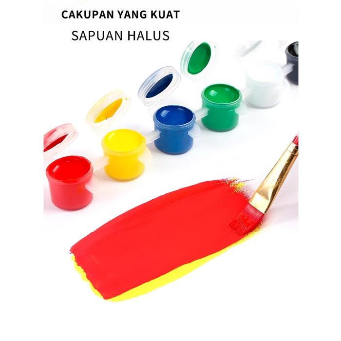 

cat akrilik set 6 Warna 12 Warna/cat air anak/Cat Akrilik Kanvas Lukisan Kanvas Cat Cat Akrilik 3ml