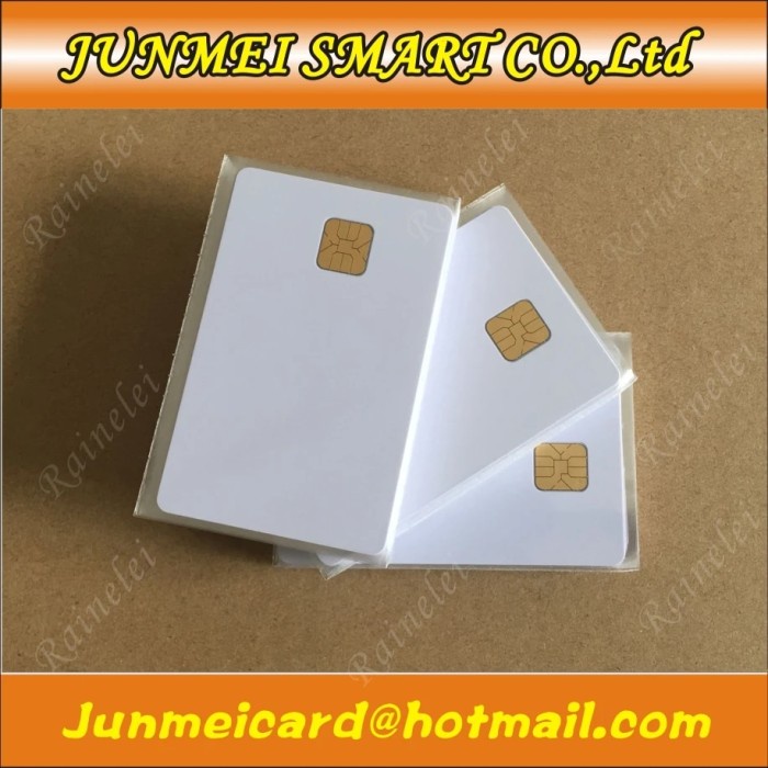 free shopping 50pcs/100PCS Contact SLE4428 Chip Smart Blank Card