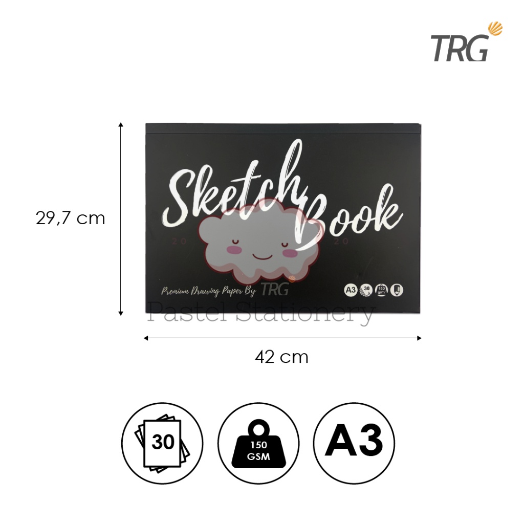 

IK! TRG Sketchbook Sketch Drawing Book A3 150gsm SKBK-21-A3 - Kertas Buku Gambar & Sketsa 150 gsm