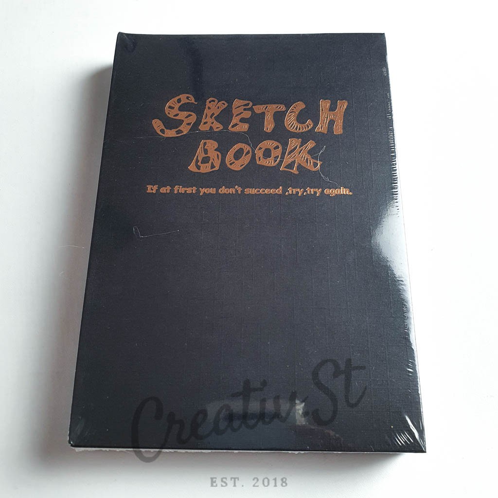 

IK! Potentate Sketch Book 120 Sheet Kraft & Black Cover 142 Mm X 210 Mm Buku Sketsa Gambar