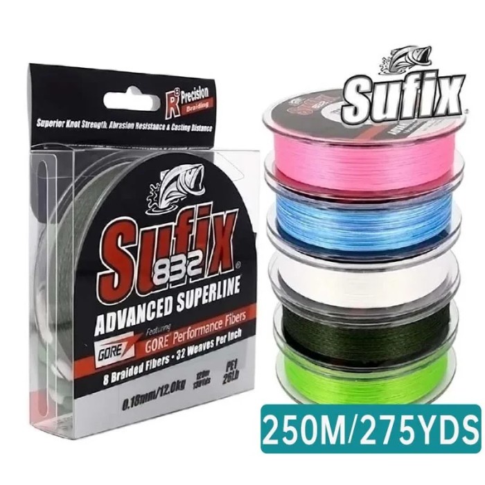 Sufix 832 sufix braid x8 stand Fishing Line - Length:250m/275m