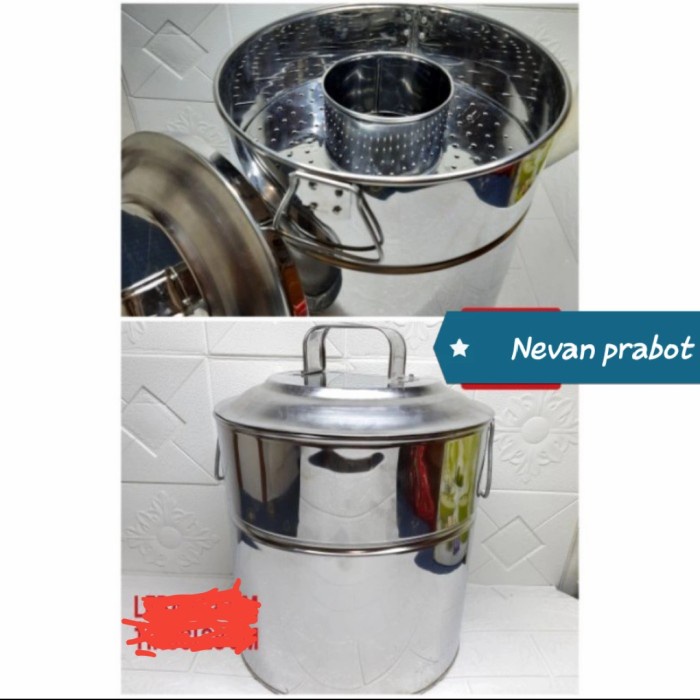 panci bakso stenlis ukuran 24cm / dandang bakso 24cm ketebalan 0.4ml