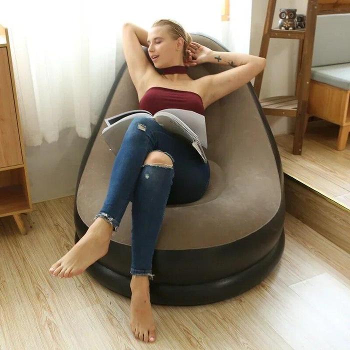 Sofa angin santai portable/sofa angin camping/sofa angin santai+Sofa angin santai dengan sandaran