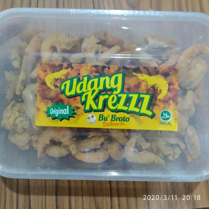 

Promo Terbatas Udang Krezzz Crispy Original Pedas Bu Broto Bandung Best Seller Sale Aman