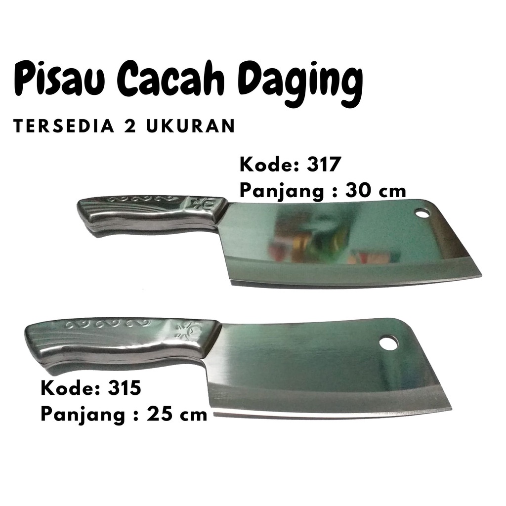 UM1 Pisau Cacah Daging Tulang Tajam Kuat
