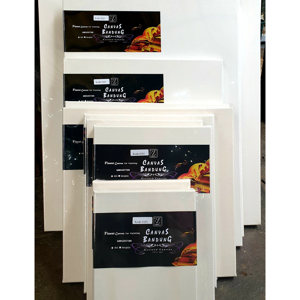 

IK! CANVAS BANDUNG Ukuran 30x40cm PREMIUM Best Quality Hand Made Canvas/ Kanvas Lukis Spanram 30 x