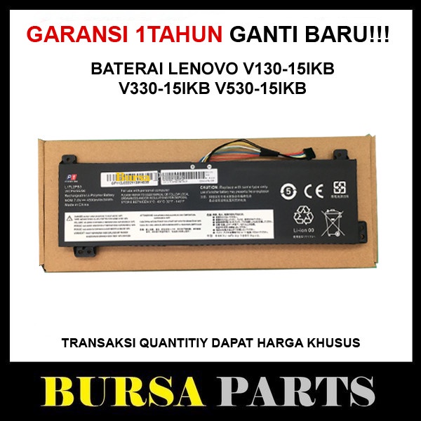 BATERAI LENOVO V330-15IKB V530-15IKB V130-15IKB BERKUALITAS