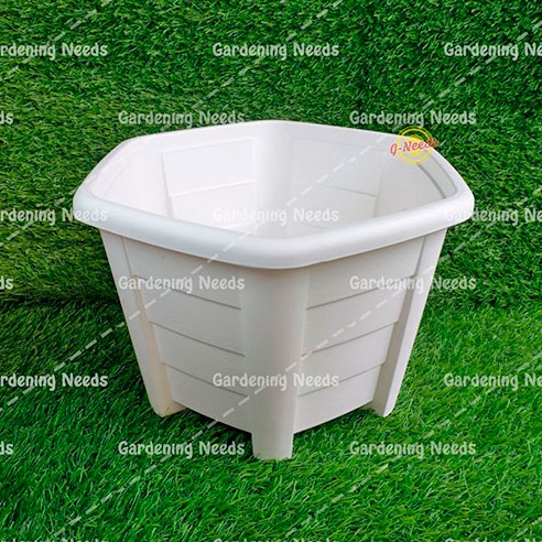 siapkirim- Pot Bunga/Tanaman Lucky Star Segi 6 Hexagon Camelia 5575