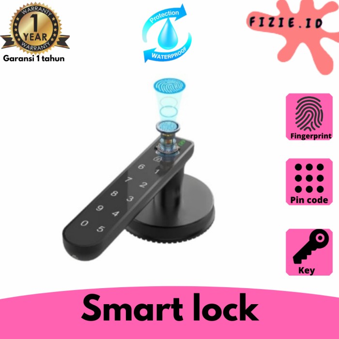 Smart lock door lock kunci pintu rumah digital gagang pintu sidik jari