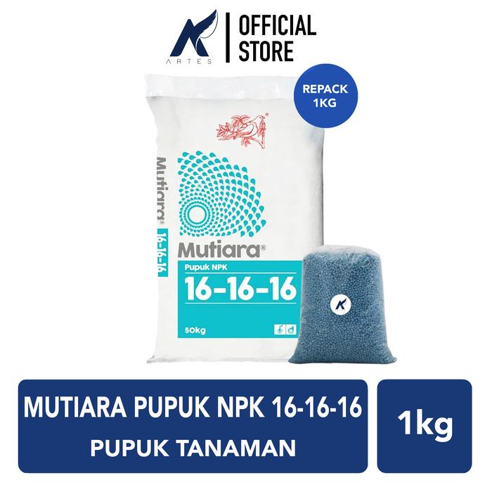siapkirim- MUTIARA PUPUK NPK 16-16-16 Pupuk Penyubur Tanaman Buah Repack 1 kg