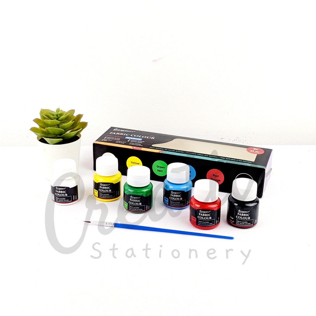 

IK! GIORGIONE Fabric Paint Cat Fabric Kain 6 Warna 25 Ml G6678-6B