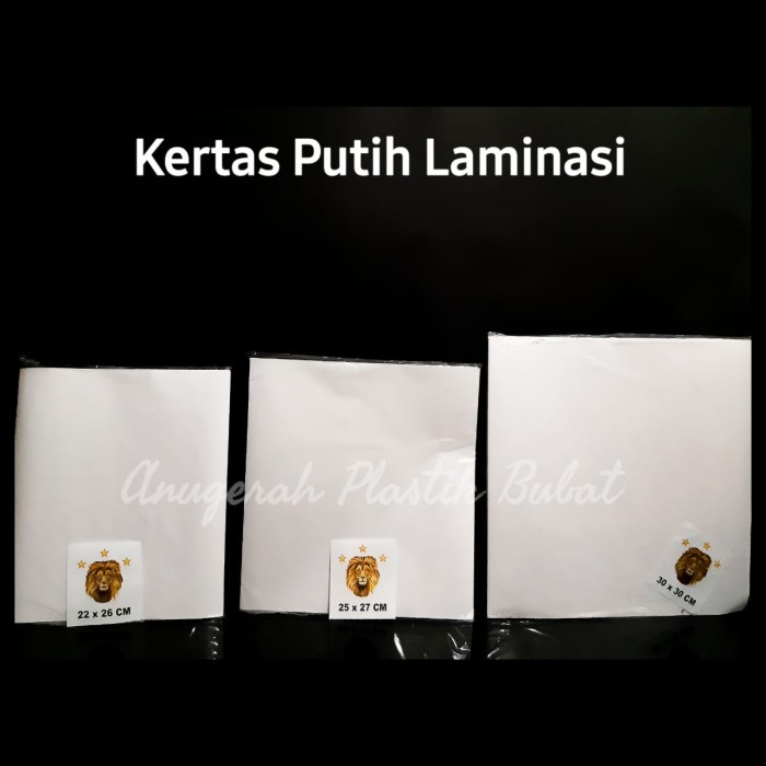 ada- kertas nasi kfc/ kertas laminasi ukuran 30x30