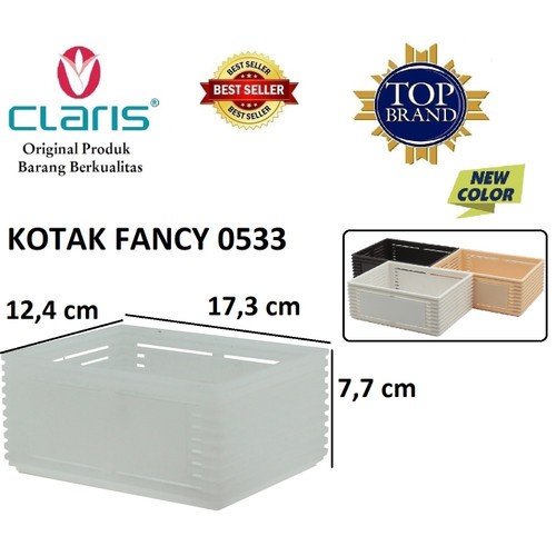 siapkirim- Kotak Penyimpanan Storage Box Aksesoris serbaguna Plastik Claris 0533