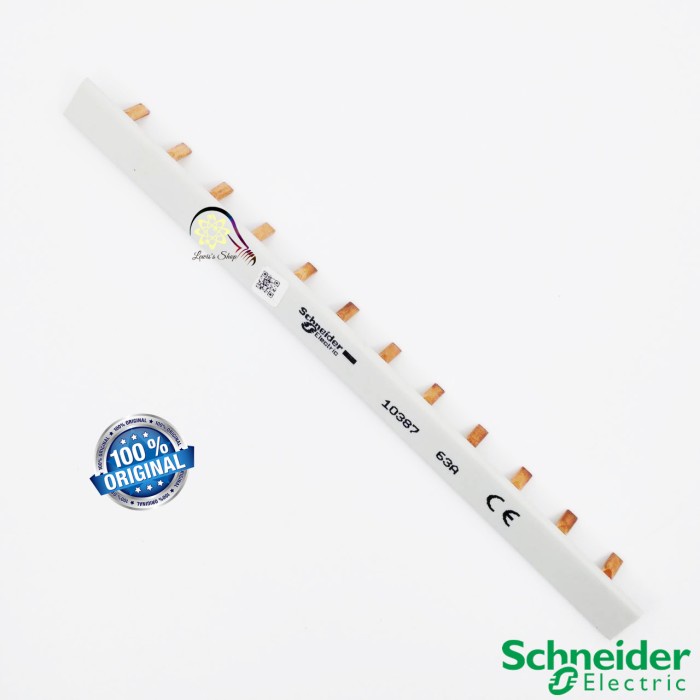 SISIR MCB SCHNEIDER 63A 1 PHASE COMB BUSBAR TEMBAGA JUMPERAN ORIGINAL