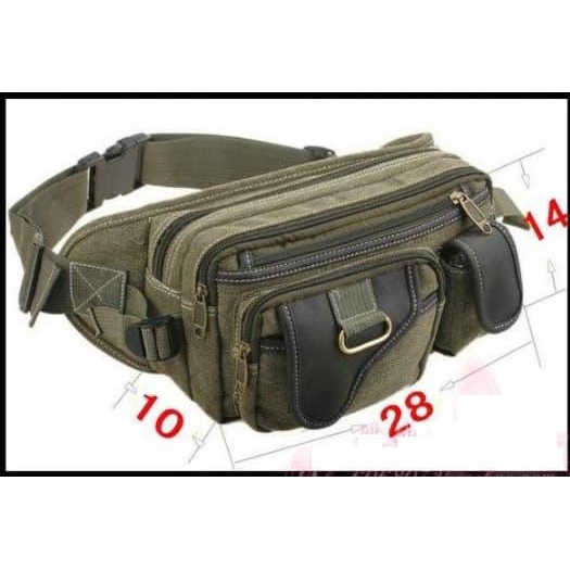 BURUAN,. TAS PINGGANG PRIA IMPORT MULTIFUNGSI / WAIST BAG / SELEMPANG - WB002