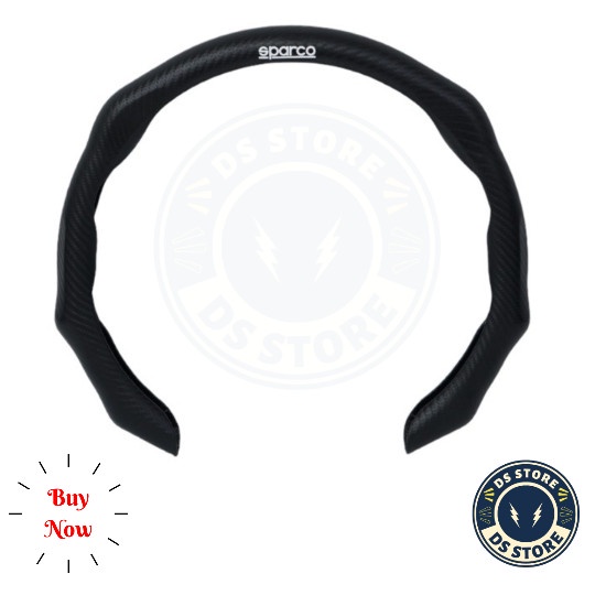 Sparco Cover Sarung Setir Stir Mobil Hitam