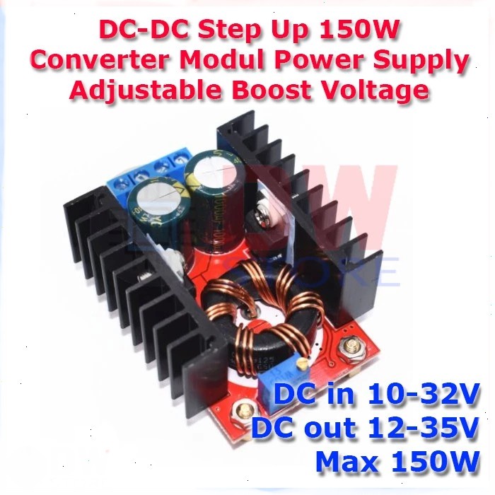 Step Up 150Watt Boost Converter 150W Penaik Tegangan Dc 150 Watt Step