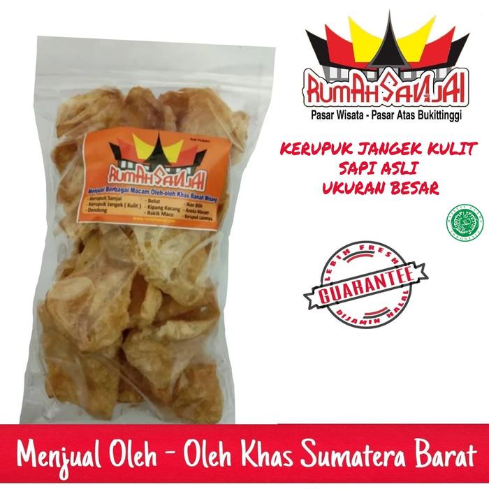 

Kerupuk Kulit Sapi Asli Uk Besar 250 gr - Kerupuk Jangek Bukittinggi