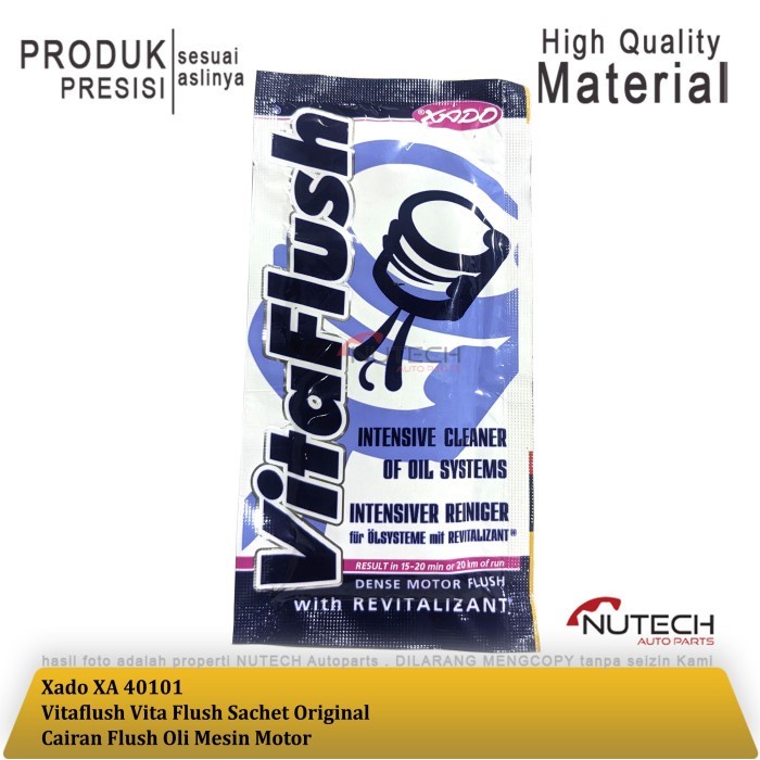 Xado Vitaflush Vita Flush Sachet Original Cairan Flush Oli Mesin Motor