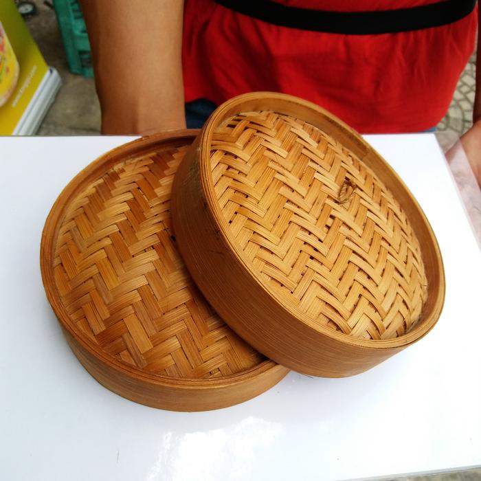 silahkan- TUTUP KLAKAT BAMBU 15 CM/ tutup kukusan dimsum