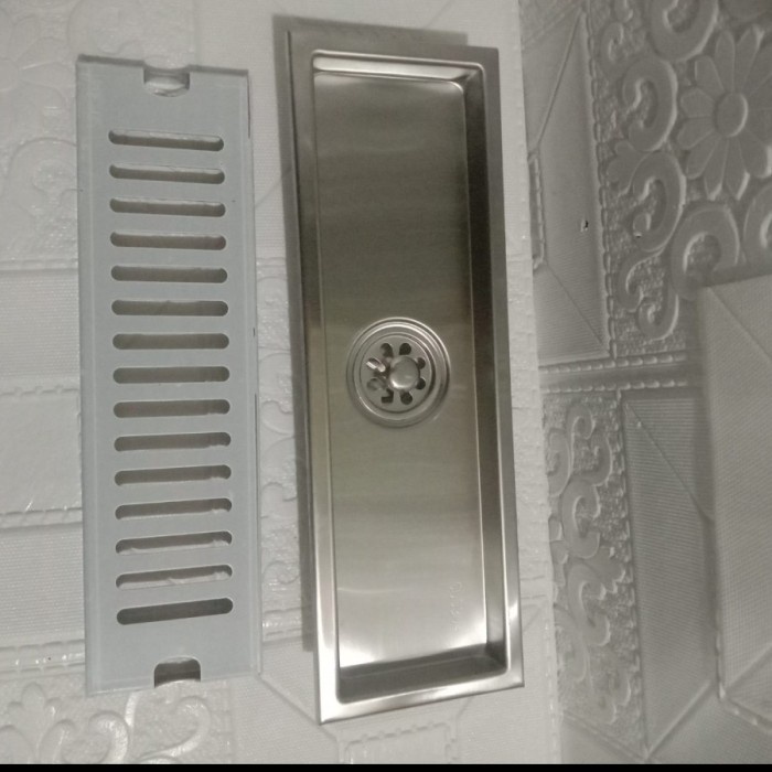 FLOOR DRAIN GARIS KOTAK PANJANG / FLOOR DRAIN STAINLESS 20 CM - 80 CM