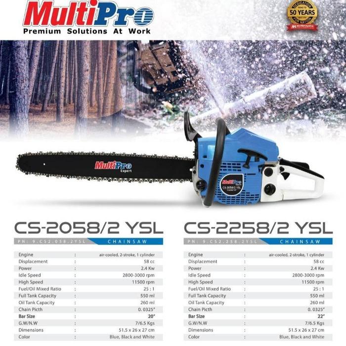 Multipro Chain Saw Mesin Potong Kayu Chainsaw 20"