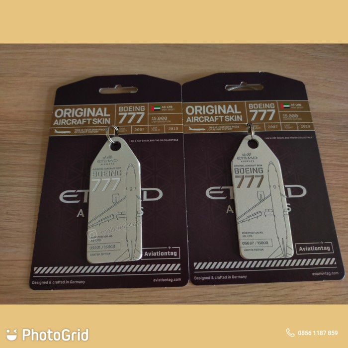 Aviation Tag Etihad B 777