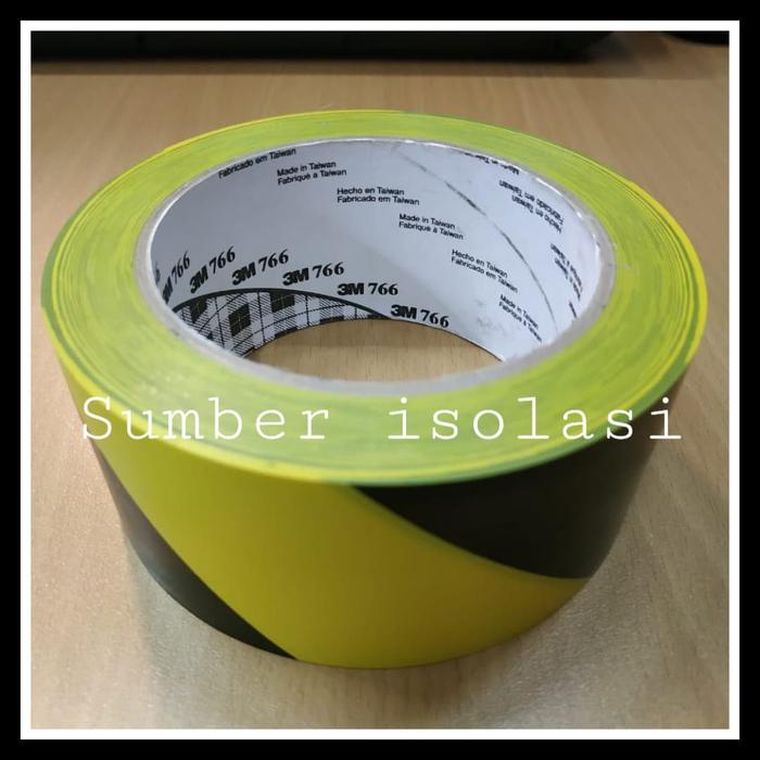 

FLOOR MARKING TAPE 766 YELLOW-BLCAK UKURAN 2" X 33.M ISOLASI 3M LAKBAN