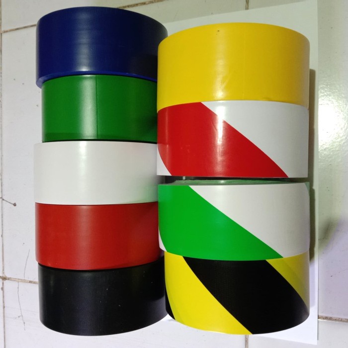 

LAKBAN LANTAI BIRU-FLOOR MARKING TAPE-ISOLASI LANTAI VINYL 4" X 33 M