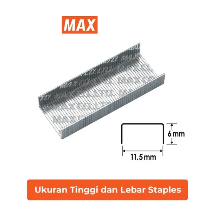 

ISI STAPLES MAX NO. 3-1M ORIGINAL - 1 PACK ISI 20 BOX