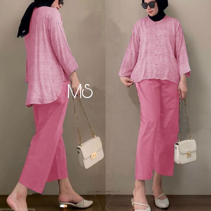 SET KINAN SALUR / SETELAN KINAN SALUR / FASHION MUSLIM KEKINIAN / WANSET MODEL BARU / SETELAN WANITA